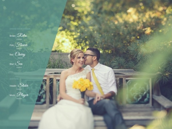 Шаблон сайта для свадебного фотографа
